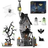 MOC Nightmares Before Christmas Halloween Pumpkin Nightmare House Building Block Set Haunted House Toys Children Gifts(957PCS) - NTKSTORE